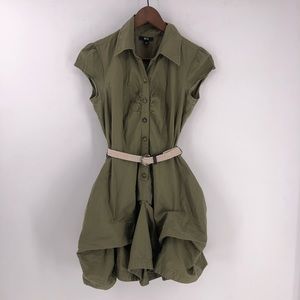 BCX dress shirt sleeve belted junior’s size M